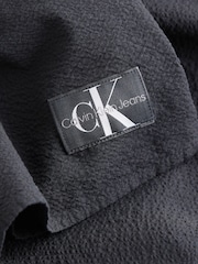 Calvin Klein Black Back Detail Seersucker Dress - Image 5 of 5