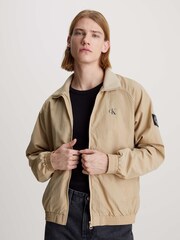 Maro - Jachetă Calvin Klein 100% bumbac necăptușită cu logo - Imaginea 1 din 4