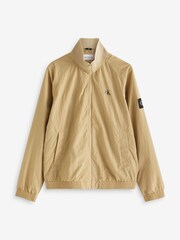 Maro - Jachetă Calvin Klein 100% bumbac necăptușită cu logo - Imaginea 3 din 4