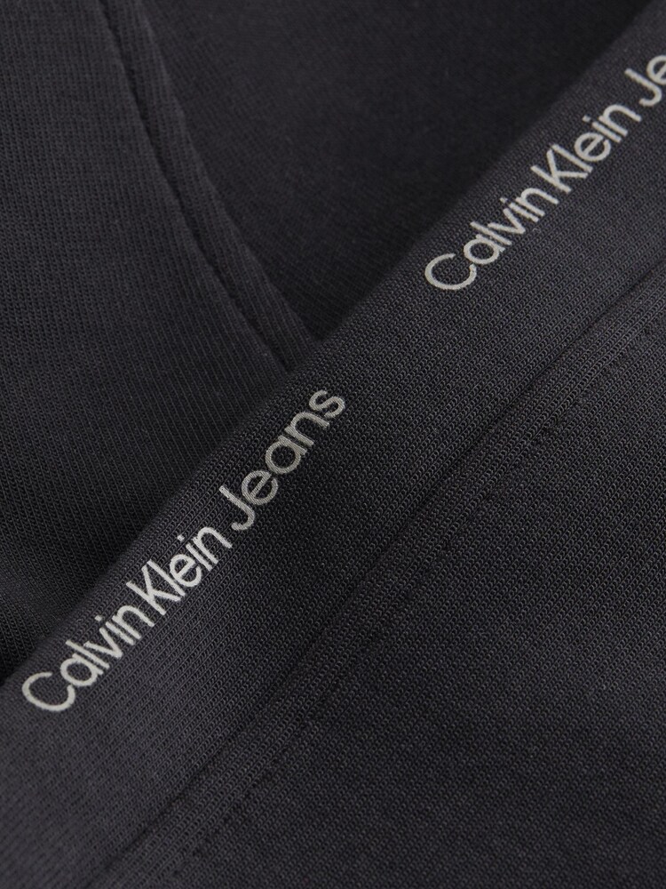 Calvin Klein Black 100% Cotton Logo Repeat Joggers - Image 3 of 3