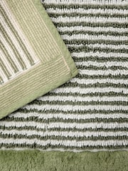 Christy Sage Portobello Stripe Bath Mat - Image 2 of 4
