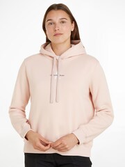 Sudadera con capucha de algodón 100 % con logotipo de Calvin Klein - Imagen 1 de 10