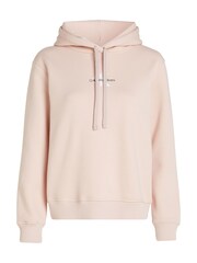 Sudadera con capucha de algodón 100 % con logotipo de Calvin Klein - Imagen 4 de 10