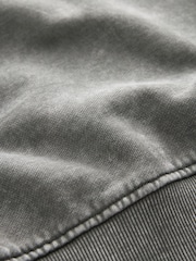 Charcoal Grey Manhattan New York Slogan Washed City Graphic Sweatshirt Jumper - Image 7 of 7