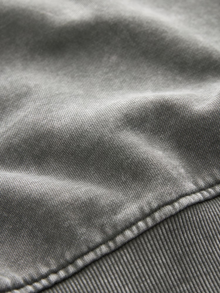 Charcoal Grey Manhattan New York Slogan Washed City Graphic Sweatshirt Jumper - Image 7 of 7