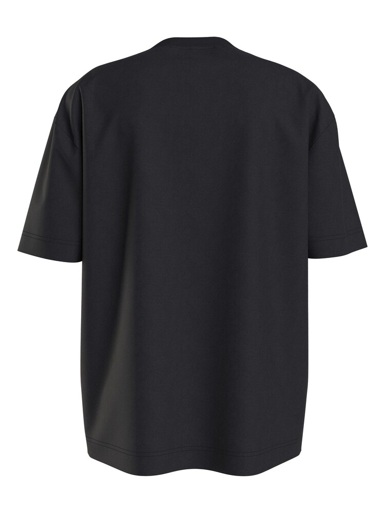 Calvin Klein Black 100% Cotton Embroidery Patch T-Shirt - Image 2 of 4