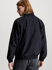 Schwarz - Calvin Klein 100% Cotton Unpadded Logo Jacket - Bild 2 von 3
