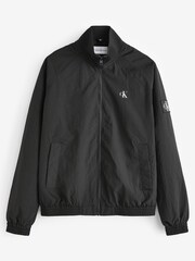 Schwarz - Calvin Klein 100% Cotton Unpadded Logo Jacket - Bild 3 von 3