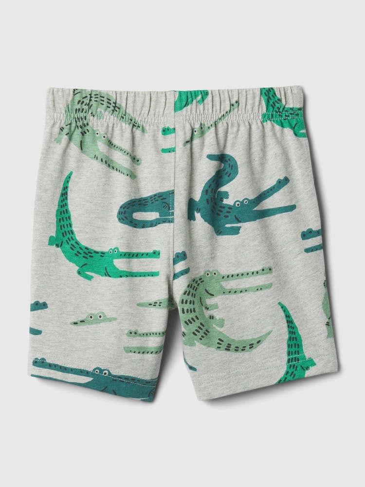 Grau, Kroko - Gap Pull-on-Shorts (Neugeborene–5 Jahre) - Bild 2 von 3