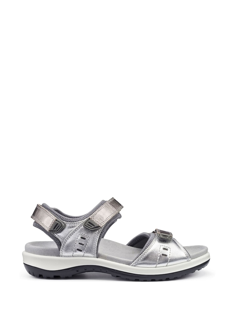 Gris - Sandalias Hotter Walk II Touch Fastening Regular Fit - Imagen 1 de 3