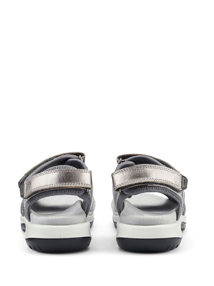 Gris - Sandalias Hotter Walk II Touch Fastening Regular Fit - Imagen 2 de 3