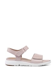 Hotter Pink Wide Fit Saunter Touch Buckle Fastener Sandals - Image 1 of 4
