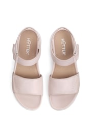 Hotter Pink Wide Fit Saunter Touch Buckle Fastener Sandals - Image 3 of 4