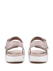 Hotter Pink Wide Fit Saunter Touch Buckle Fastener Sandals - Image 4 of 4