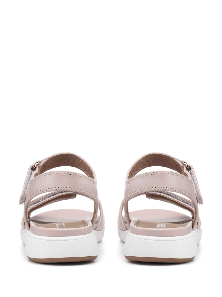 Hotter Pink Wide Fit Saunter Touch Buckle Fastener Sandals - Image 4 of 4