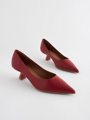 Red Standard/Wide Fit Forever Comfort® Kitten Heel Court Shoes - Image 1 of 5