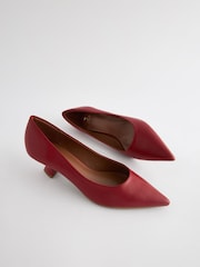 Red Standard/Wide Fit Forever Comfort® Kitten Heel Court Shoes - Image 4 of 5