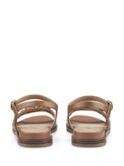 Hotter Tan Brown Wide Fit Modena Buckle Sandals - Image 2 of 4