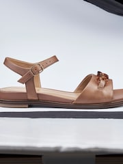 Hotter Tan Brown Wide Fit Modena Buckle Sandals - Image 4 of 4