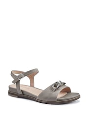 Hotter Grey Regular Fit Modena Buckle Sandals - Image 2 of 4