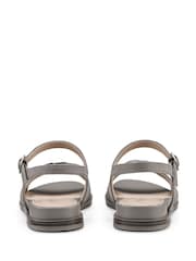 Hotter Grey Regular Fit Modena Buckle Sandals - Image 4 of 4