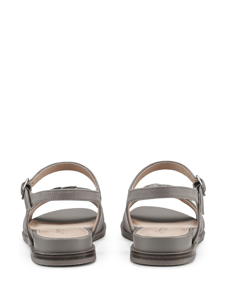 Hotter Grey Regular Fit Modena Buckle Sandals - Image 4 of 4