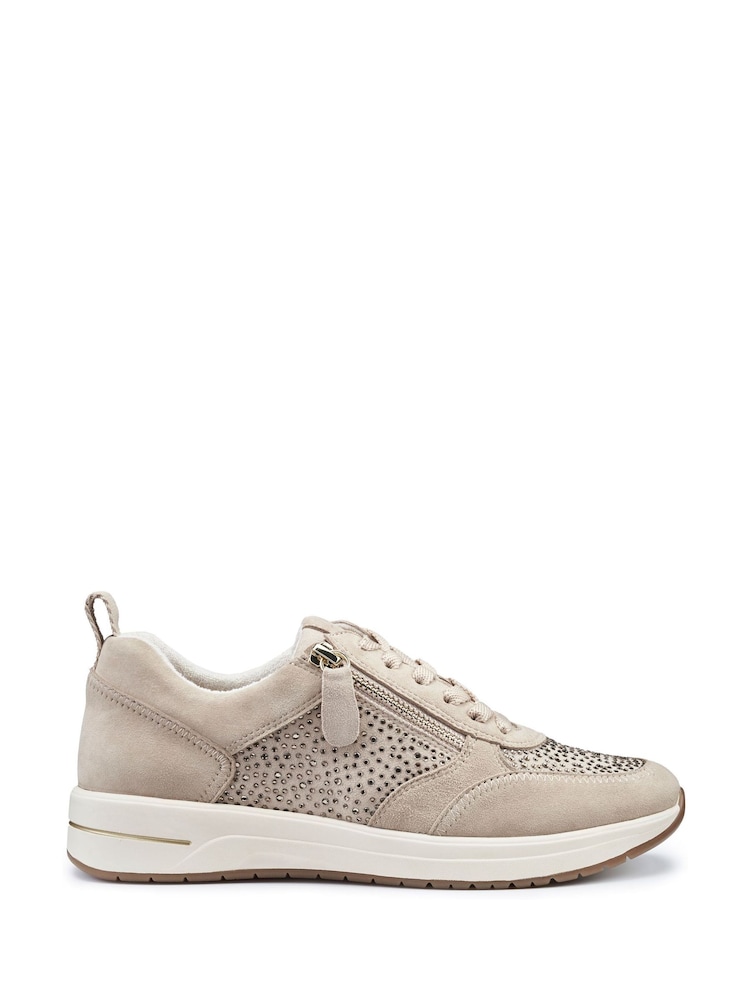 Hotter Natural Zodiac Lace-Up/Zip Regular Fit Shoes - Image 1 of 4