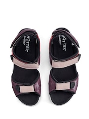 Rojo - Sandalias Hotter Walk II Touch Fastening Regular Fit - Imagen 3 de 4