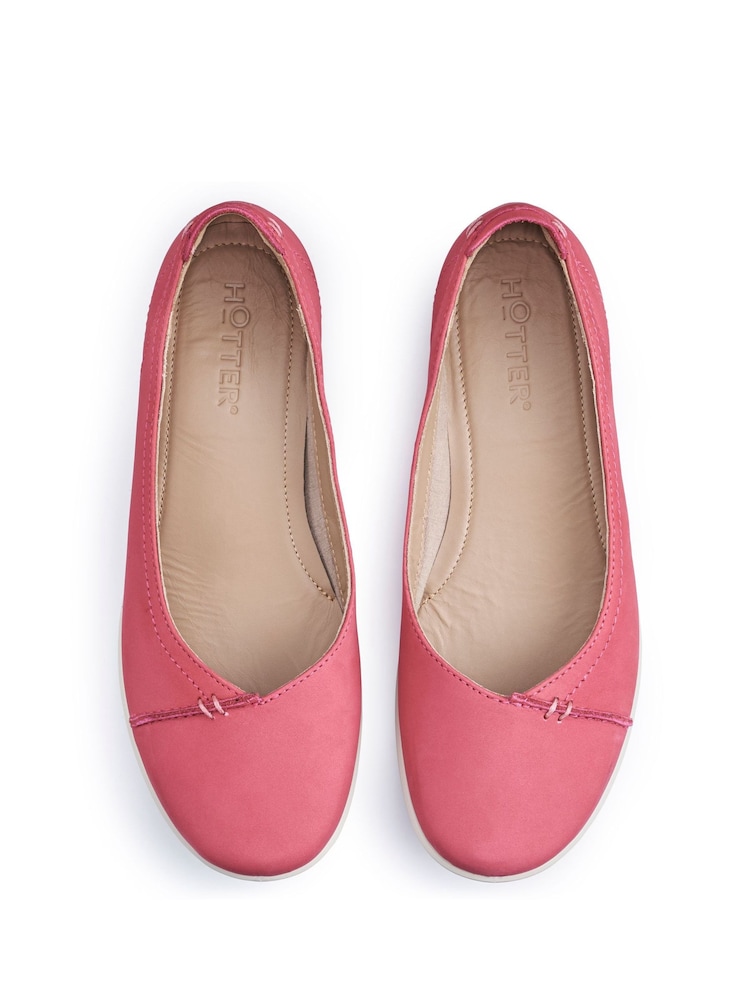 Hotter Pink Standard Fit Robyn II Slip-On Leather Shoes - Image 4 of 4