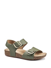 Hotter Dark Green Wide Fit Tourist II Buckle Sandals - Image 2 of 4