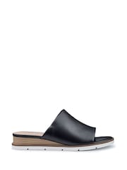 Hotter Black Regular Kos Slip-Ons Sandals - Image 1 of 4