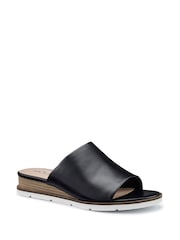 Hotter Black Regular Kos Slip-Ons Sandals - Image 2 of 4