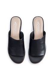 Hotter Black Regular Kos Slip-Ons Sandals - Image 3 of 4