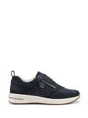 Hotter Blue Zodiac Lace-Up/Zip Regular Fit Shoes - Image 1 of 4