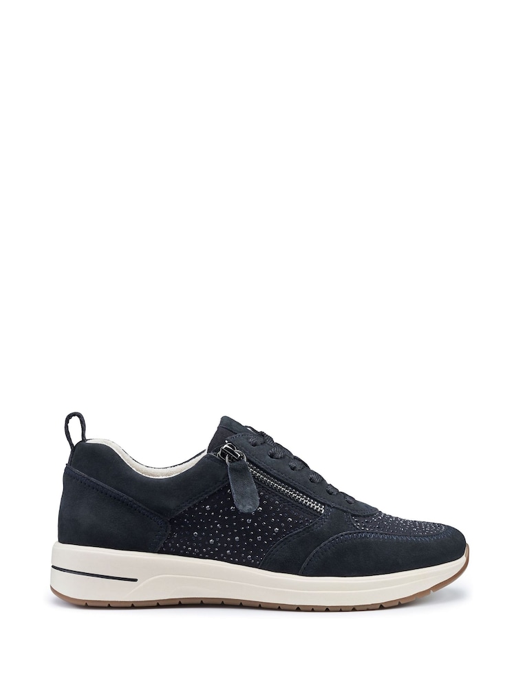 Hotter Blue Zodiac Lace-Up/Zip Regular Fit Shoes - Image 1 of 4