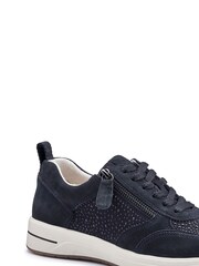 Hotter Blue Zodiac Lace-Up/Zip Regular Fit Shoes - Image 2 of 4