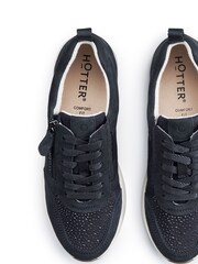 Hotter Blue Zodiac Lace-Up/Zip Regular Fit Shoes - Image 3 of 4