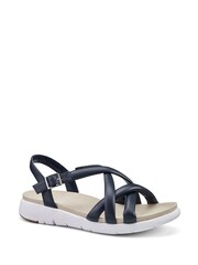 Hotter Blue Wide Fit Seek Touch Fastening Sandals - Image 2 of 4
