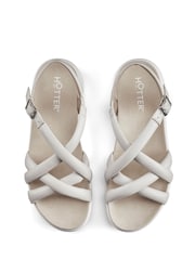 Hotter Cream Wide Fit Seek Touch Fastening Sandals - Image 4 of 4