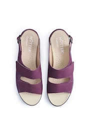 Hotter Purple Regular Fit Easy II Touch Fastening Buckle Sandals - Image 3 of 4