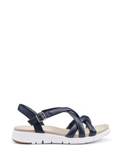 Hotter Blue Regular Fit Seek Touch Fastening Sandals - Image 1 of 3