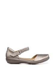 Hotter Gold Wide Fit Lake Touch Fastening Shoes - Image 1 of 4