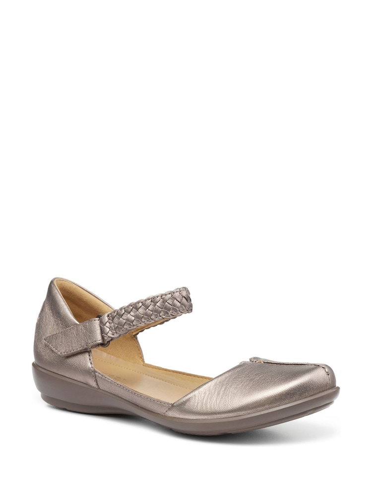 Hotter Gold Wide Fit Lake Touch Fastening Shoes - Image 2 of 4