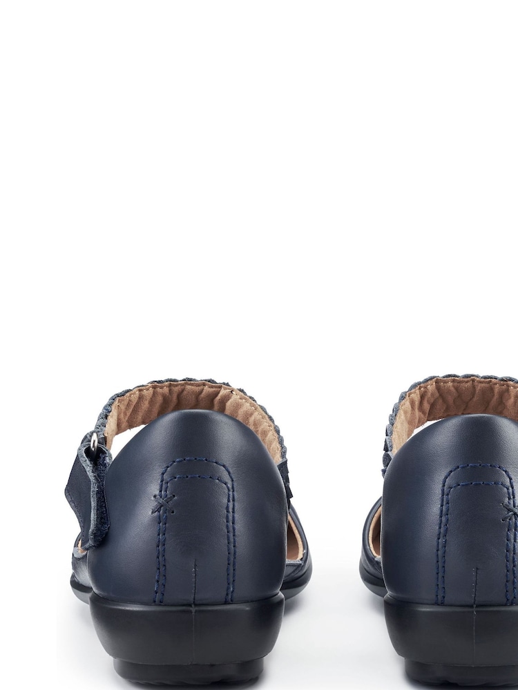 Hotter Blue Wide Fit Lake Touch Fastening Shoes - Image 3 of 4