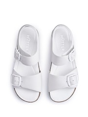 Hotter White Regular Fit Tourist II Buckle Sandals - Image 3 of 4