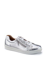 Hotter Silver Extra Wide Fit Chase II Lace up / Zip Trainers - Image 2 of 4