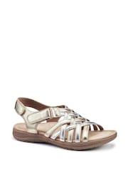 Hotter Gold Maple Touch Fastening Wide Fit Sandals - Image 2 of 4