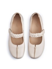 Hotter Cream Wide Fit Shake II Touch Fastening Leather Shoes - Image 3 of 4