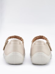 Hotter Cream Wide Fit Shake II Touch Fastening Leather Shoes - Image 4 of 4