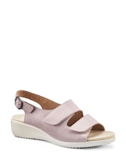 Hotter Pink Wide Fit Easy II Touch Fastening Buckle Sandals - Image 1 of 4